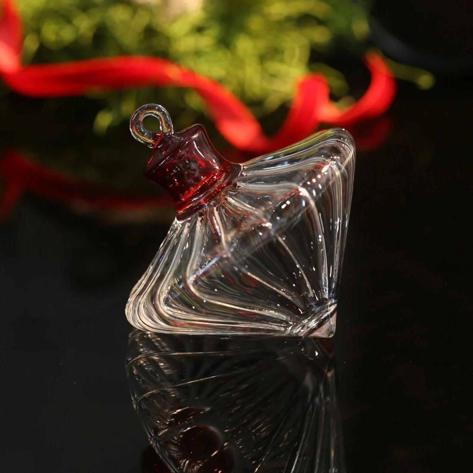 Ruby | Hand Blown Glass Ornament