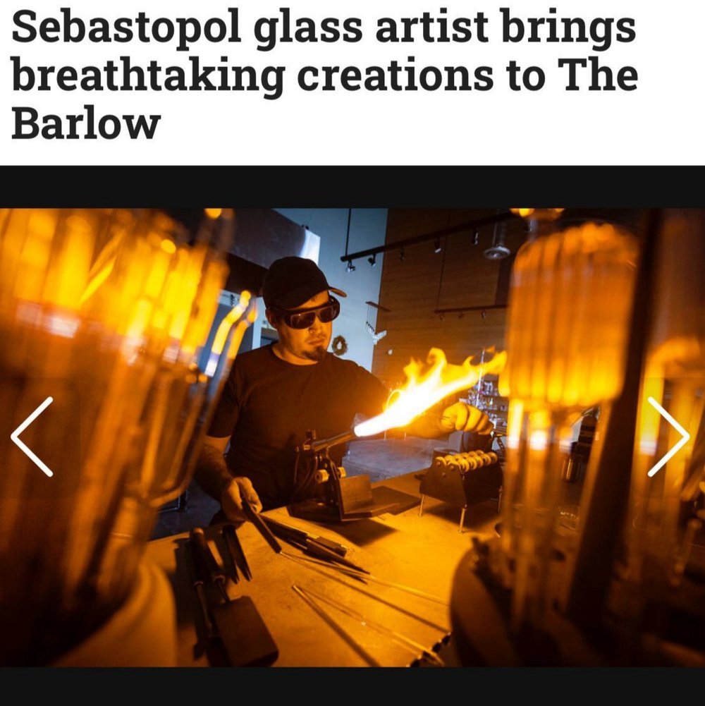 Press Democrat: Sebastopol Glass Artist