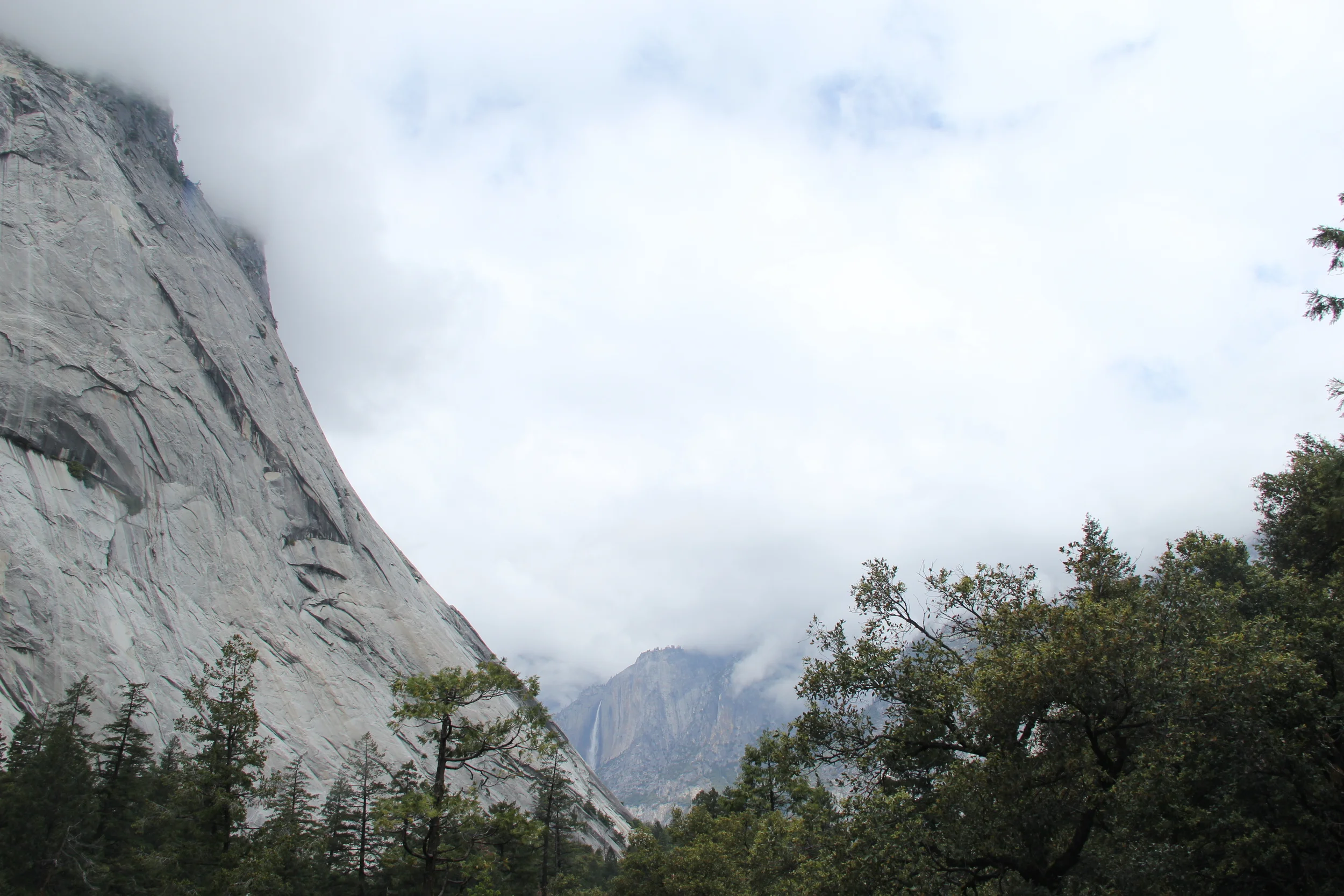 On our way up Mist Trail to Vernal Falls
