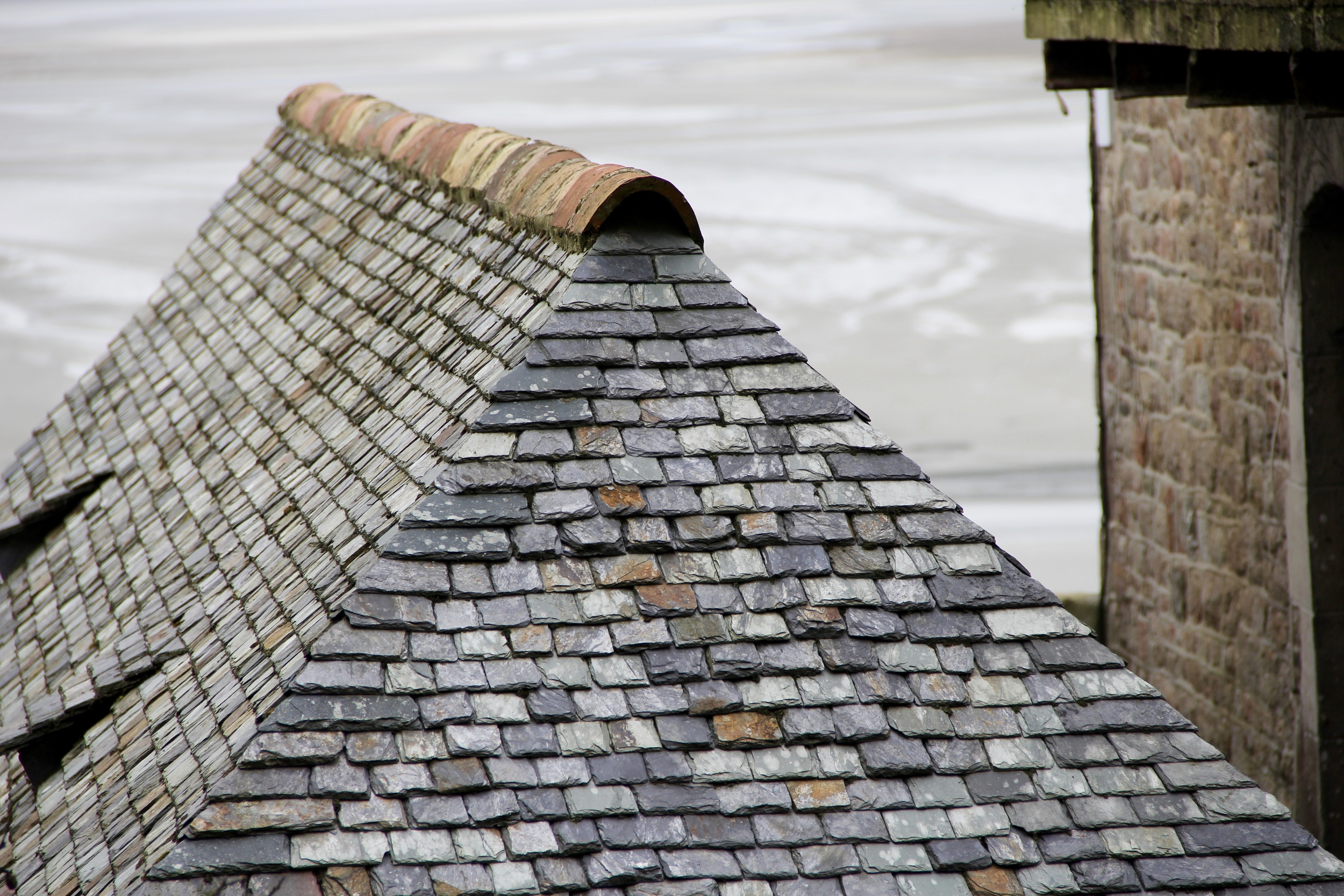 Slate roofs common in the region