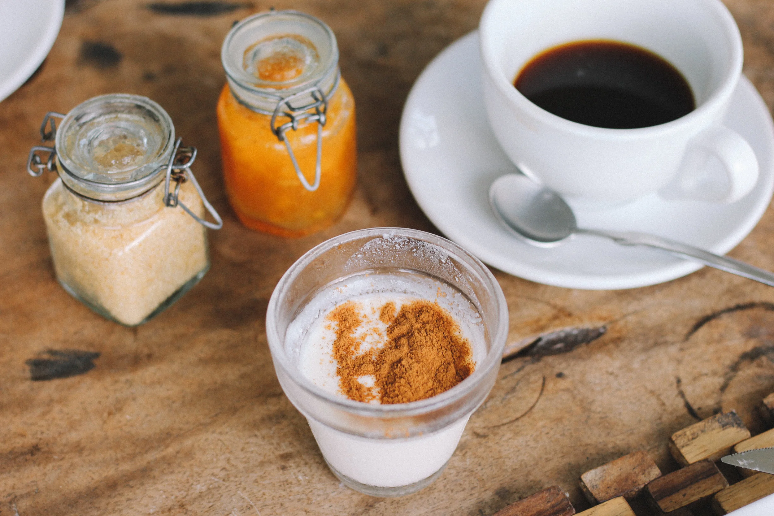 Homemade French yogurt was one of our favorite parts of breakfast each morning at Copolia Lodge