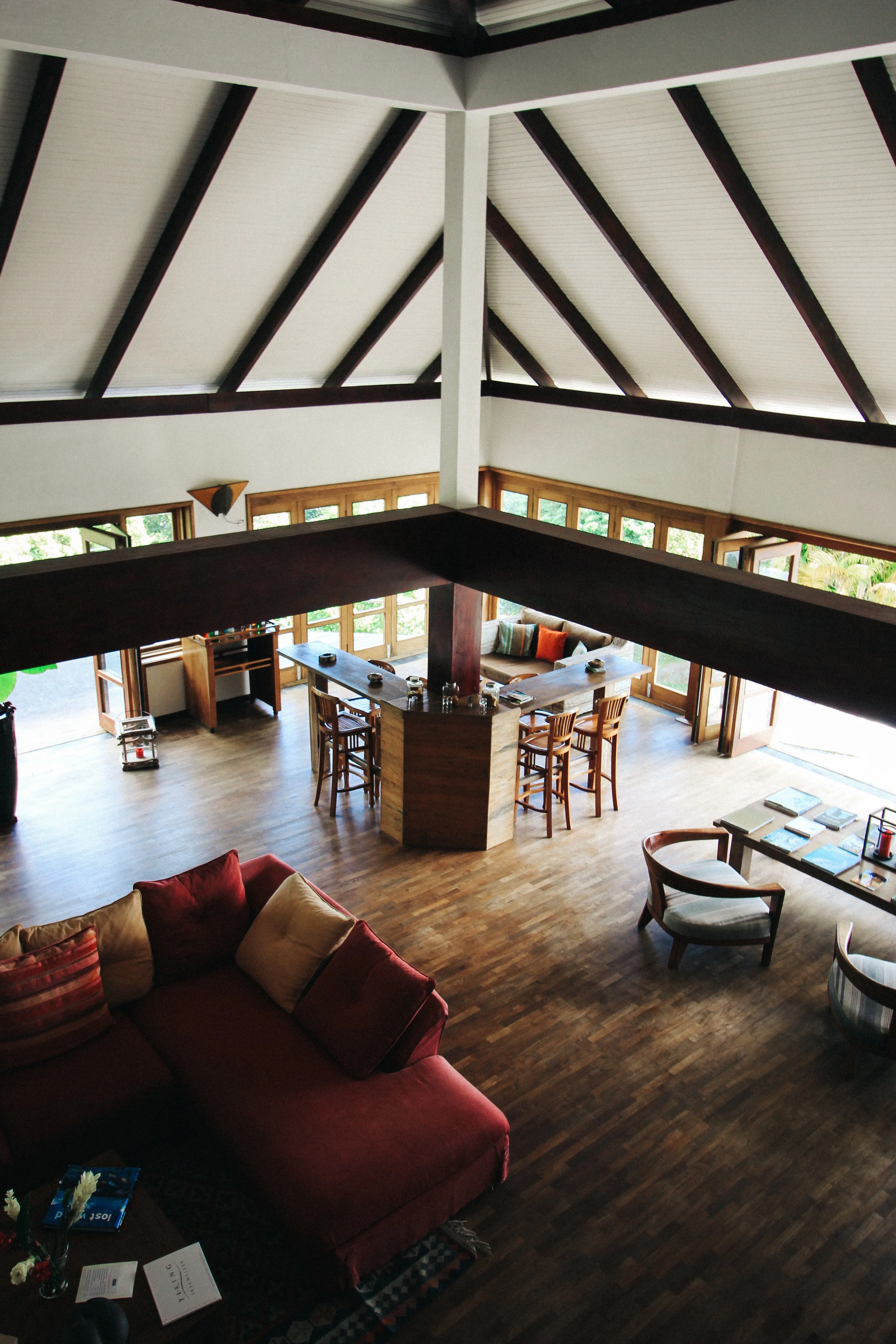 The common area at Copolia Lodge