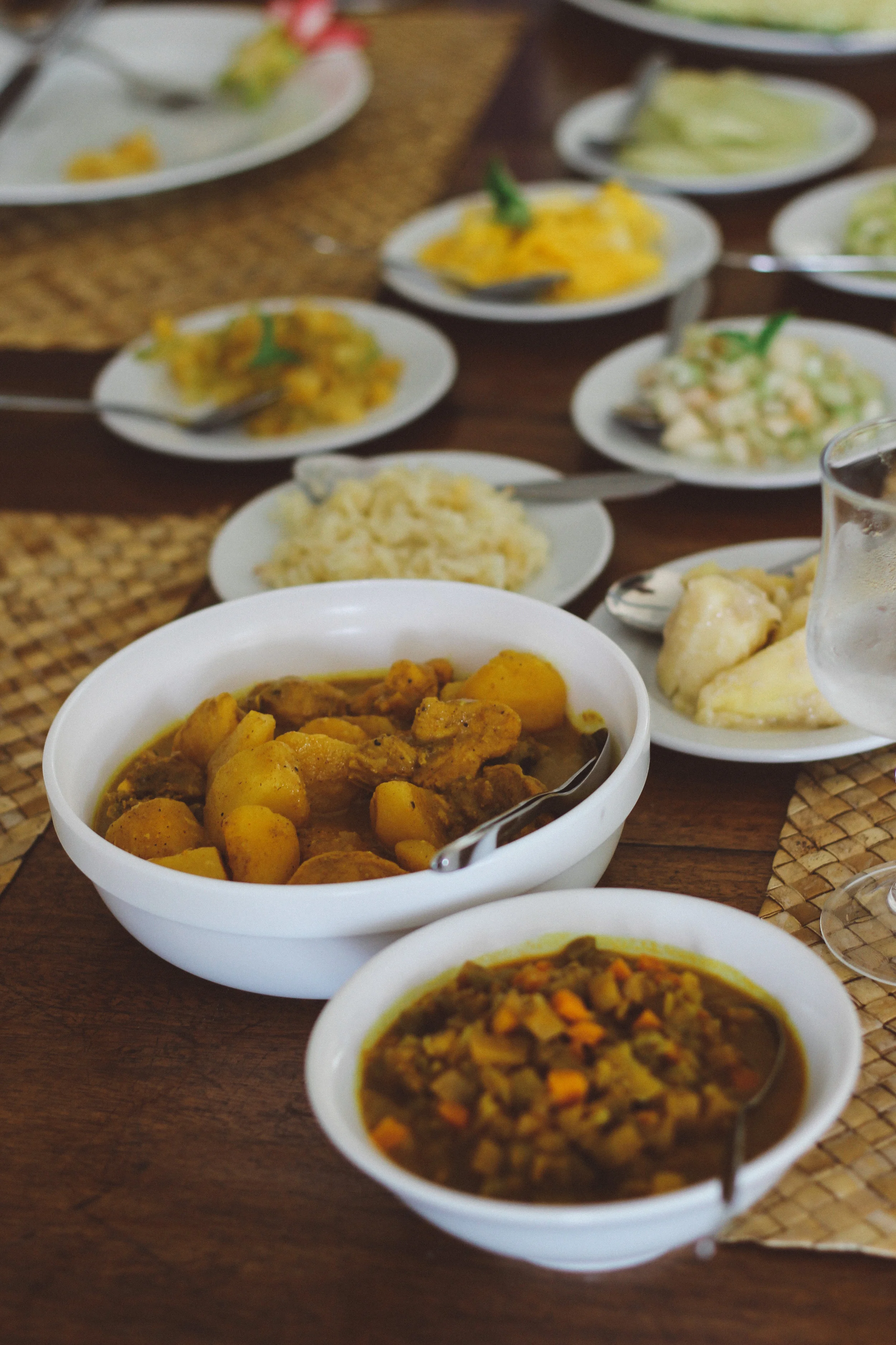 Sunday lunch at Le Jardin du Roi Spice Garden, Mahe, Seychelles