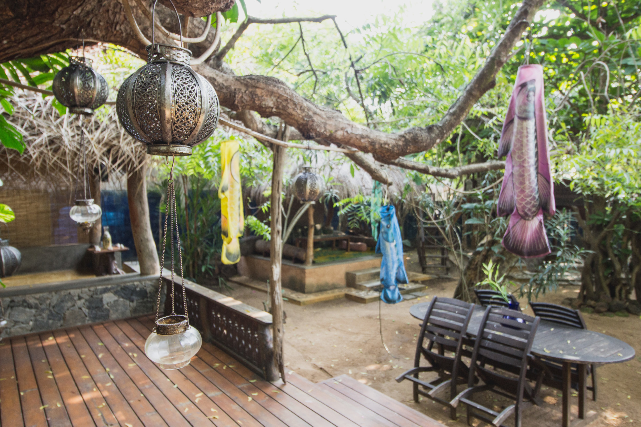 "Lobby" of Surf N Sun Arugam Bay