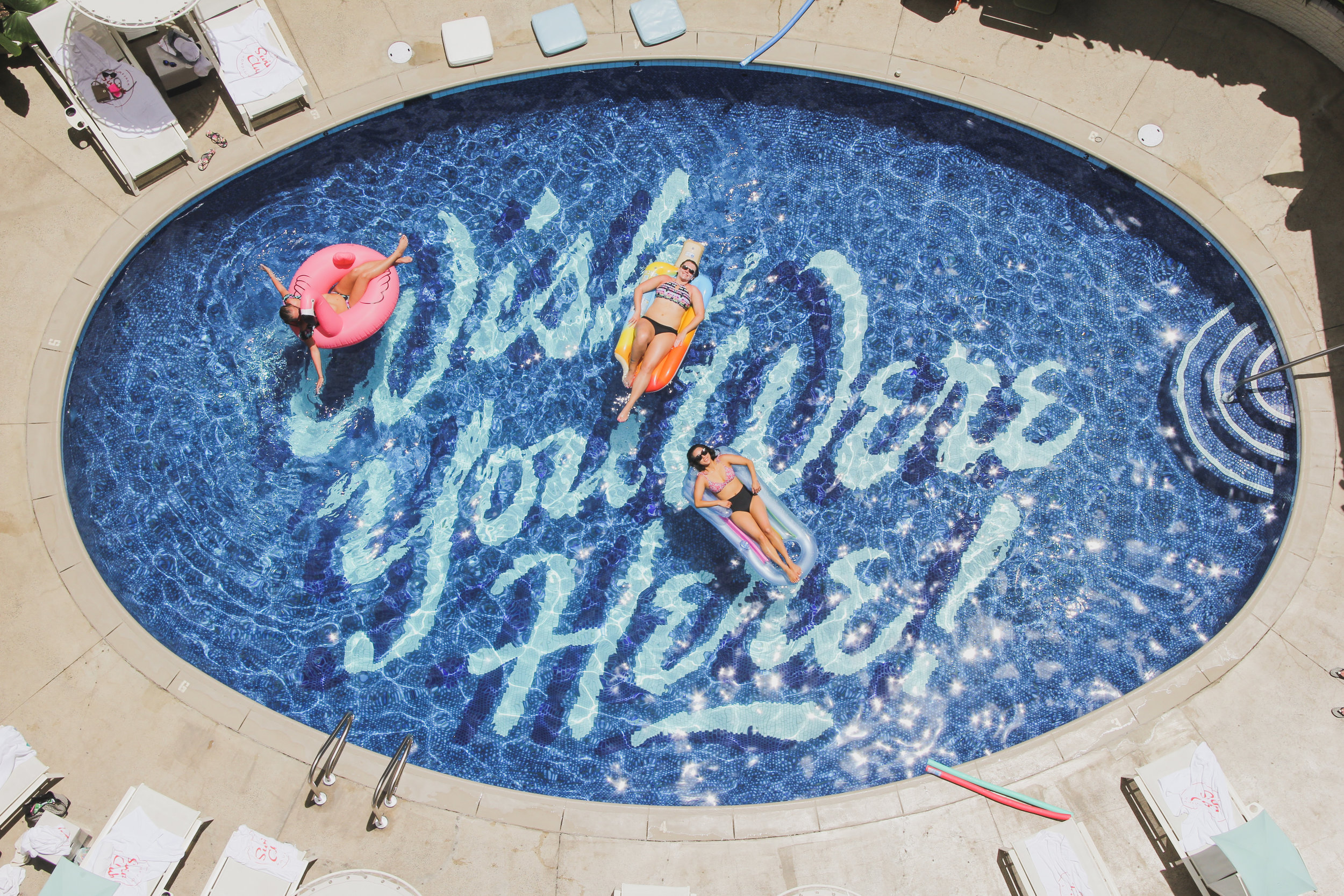 Wish You Were Here pool at the Surfjack Hotel & Swim Club in Waikiki