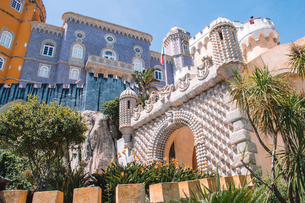 The entrance to Pena Palace