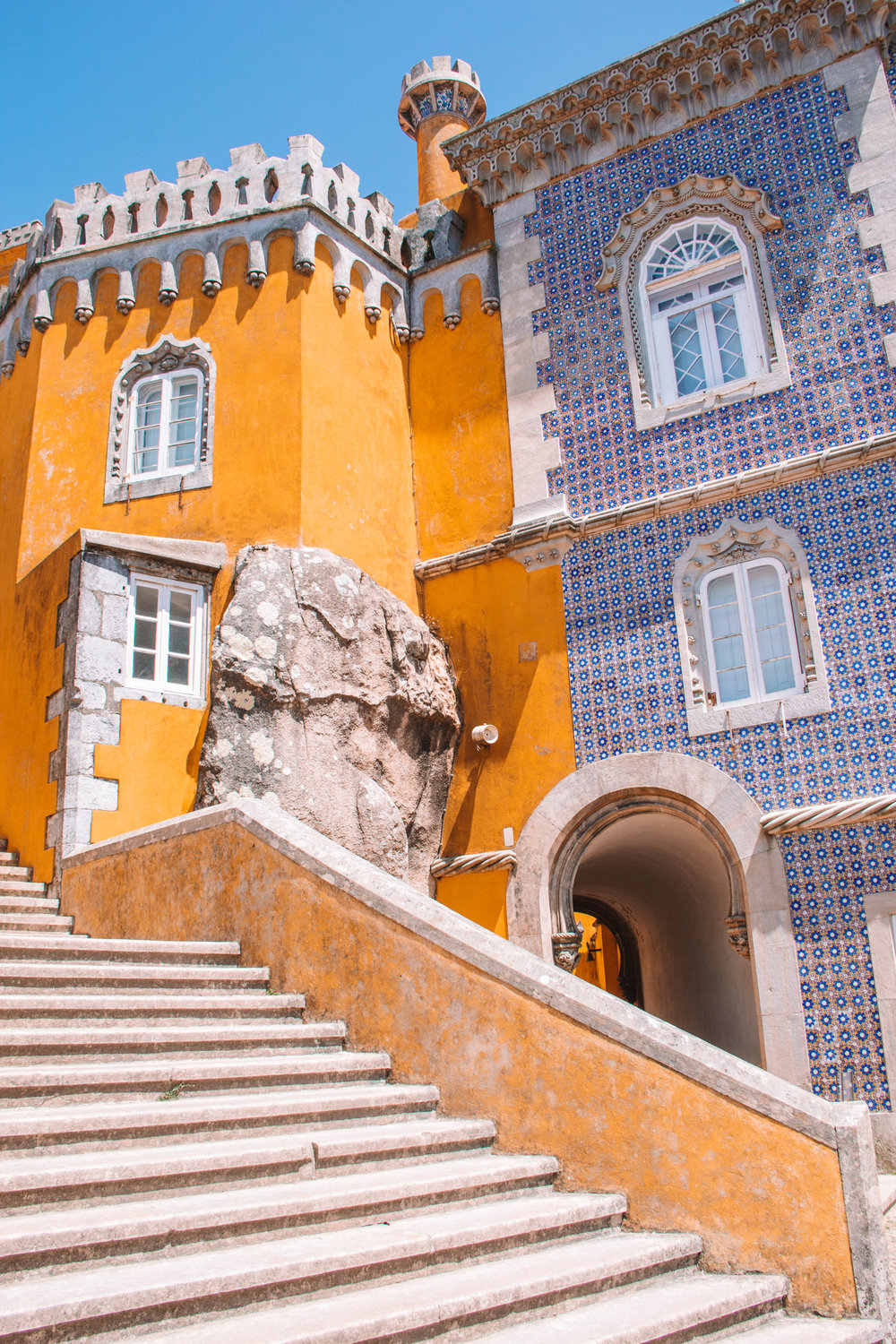 Gorgeous exterior of Pena Palace