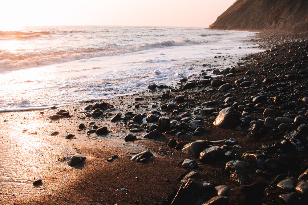 The sea at sunset