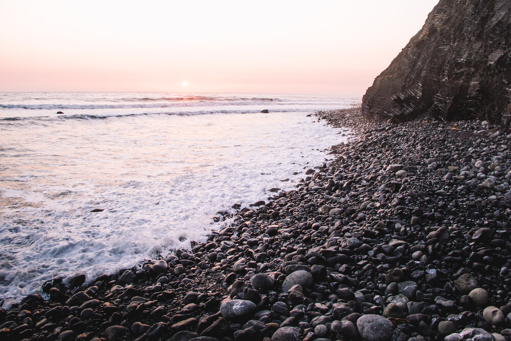 The last few minutes of sunshine along the Lost Coast