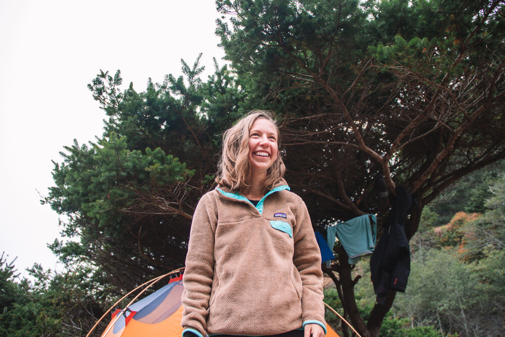 Emily Foeke Munden at Buck Creek Campsite