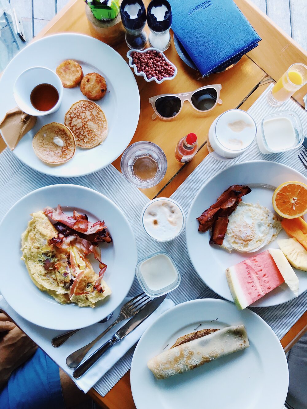 Continental breakfast at Le Meridien Bora Bora