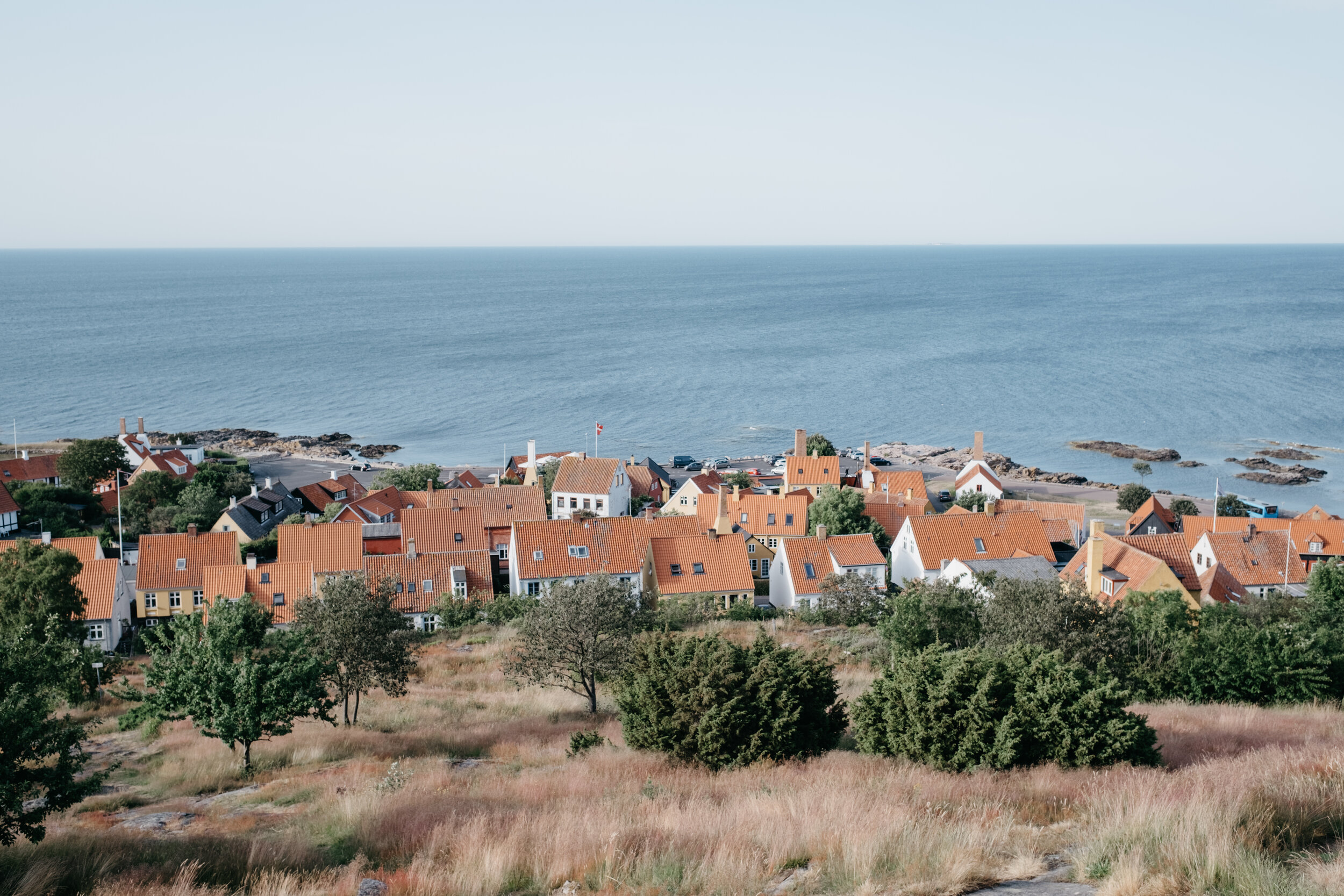 A quiet, coastal town in Scandinavia