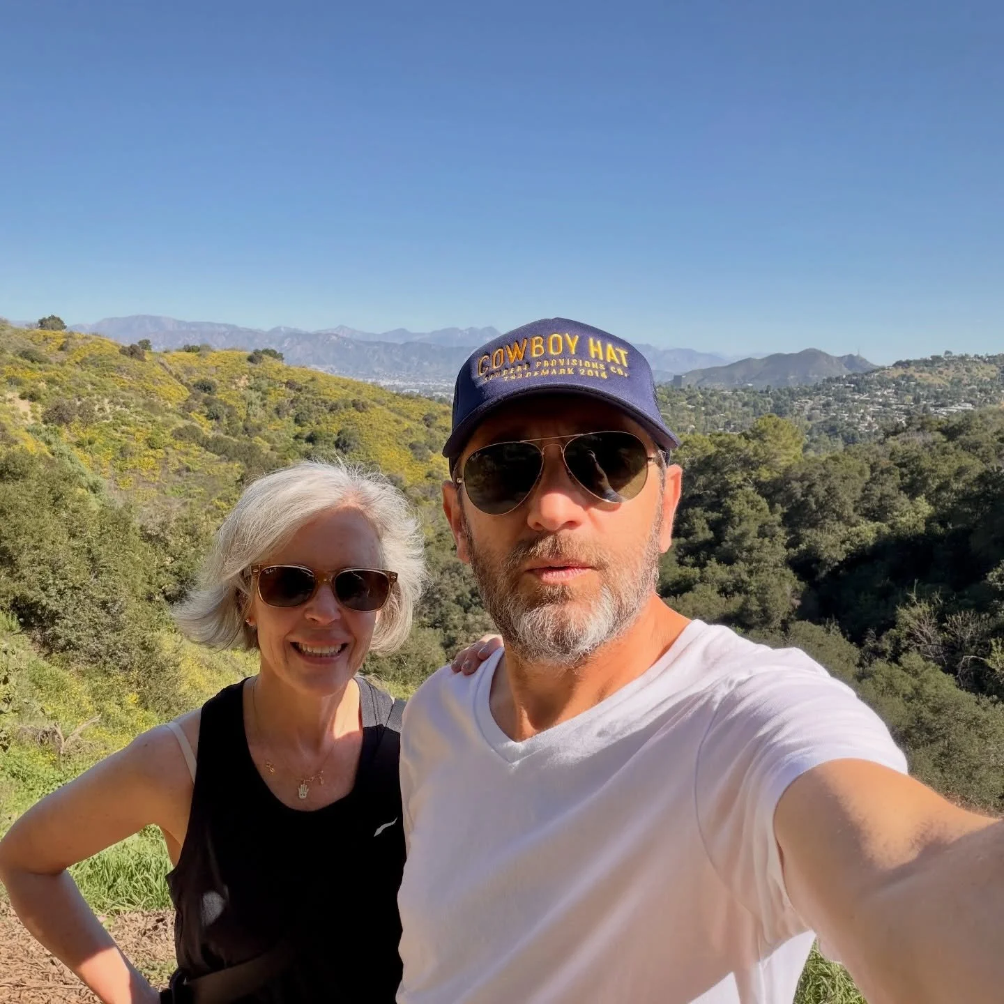 Super hike before the Super Bowl with my super wife! #hike #superbowl #wife