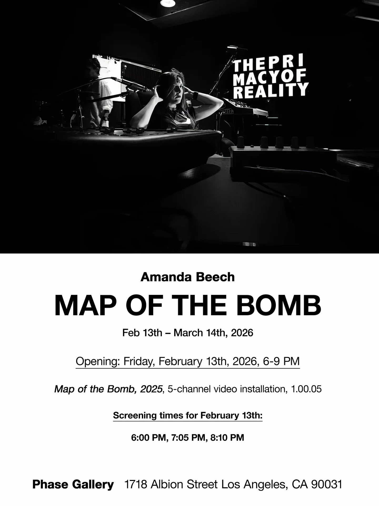 The project &ldquo;Map of the Bomb&rdquo; that I worked on with Amanda Beech is exhibiting at Phase Gallery. I&rsquo;ll be there for the opening screening this Friday the 13th! Come by and check it out! 
#art #gallery