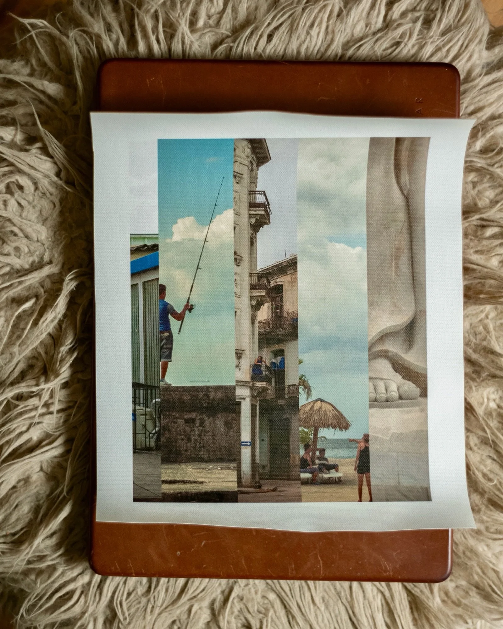 Every image in the show is printed on cotton canvas and set in a vintage frame. Nothing matched, nothing new. Havana doesn&rsquo;t do pristine, so the presentation shouldn&rsquo;t be either. Sourcing frames that feel like they&rsquo;ve been on a wall