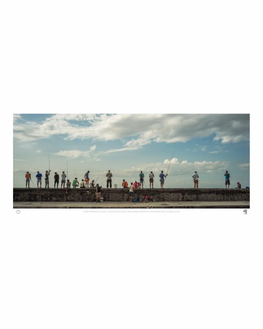 &ldquo;Shoulder to Shoulder Along the Malećone&rdquo;
Lined up along the same wall their fathers fished from, a few blocks from where the Biennial had turned part of the Malećon into an open-air gallery that same summer. Two Havanas, one wall. 🇨🇺📷
