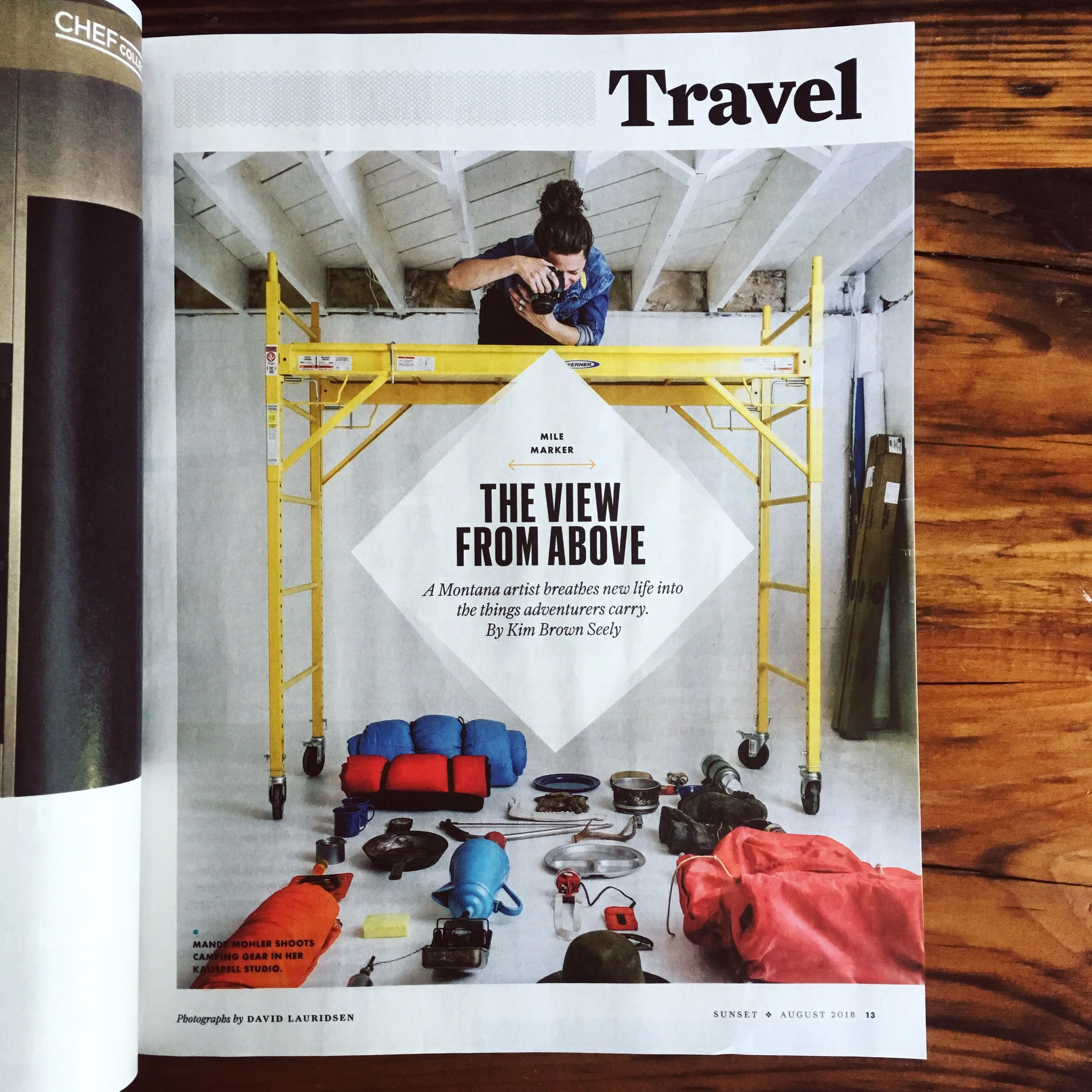 Sunset Magazine August 2018 : The View From Above : Montana Artist Mandy Mohler