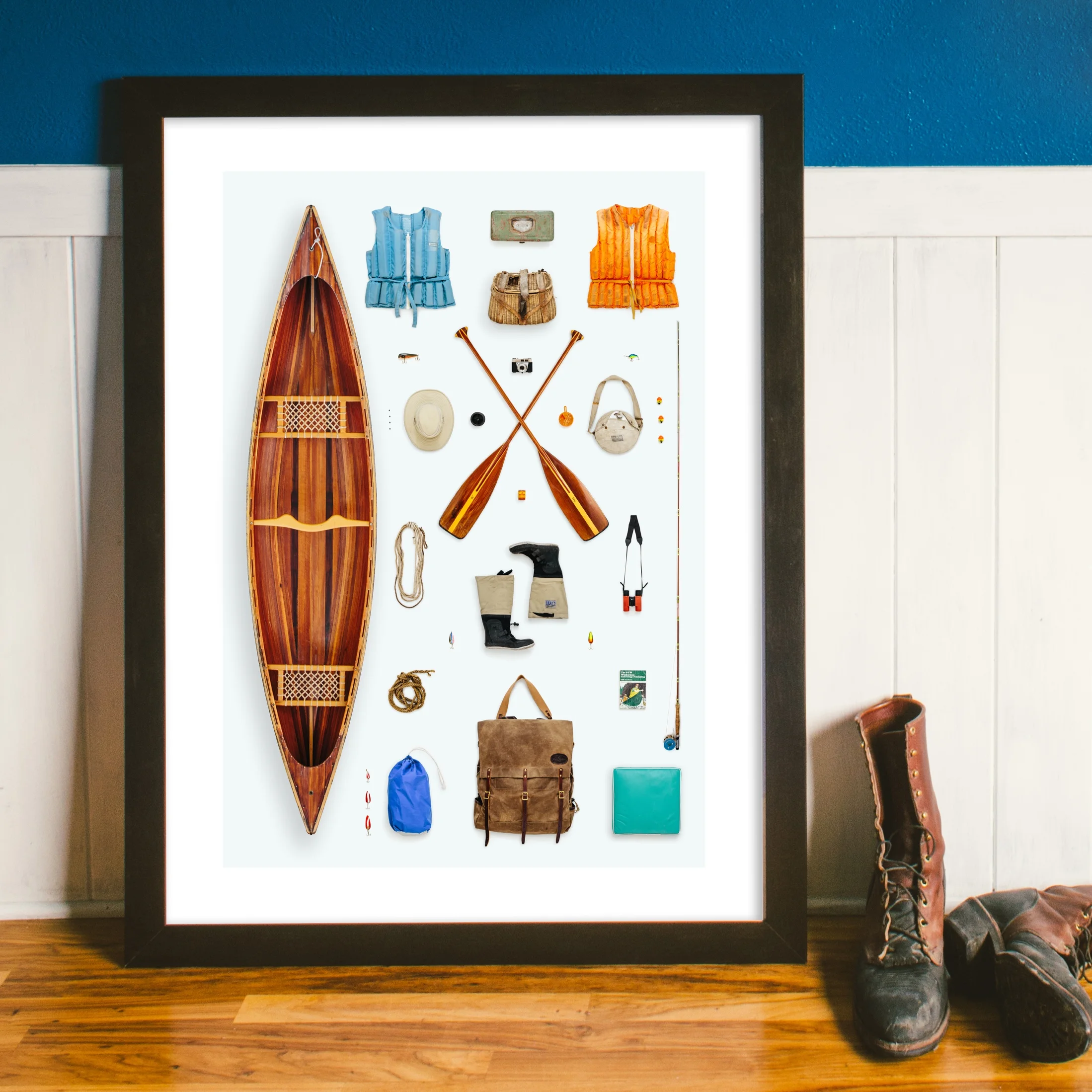 The Canoeist art print.