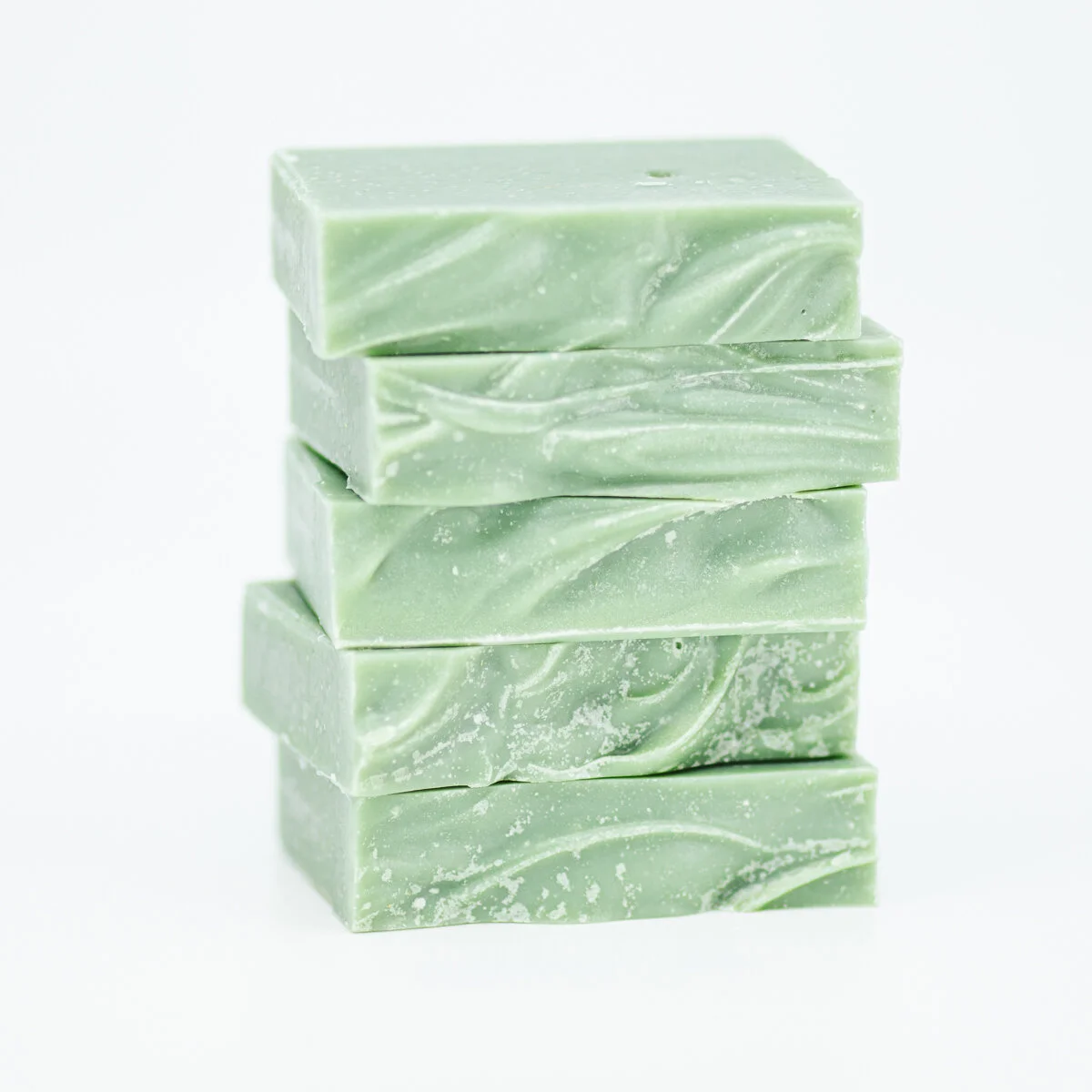 blue green bar soap