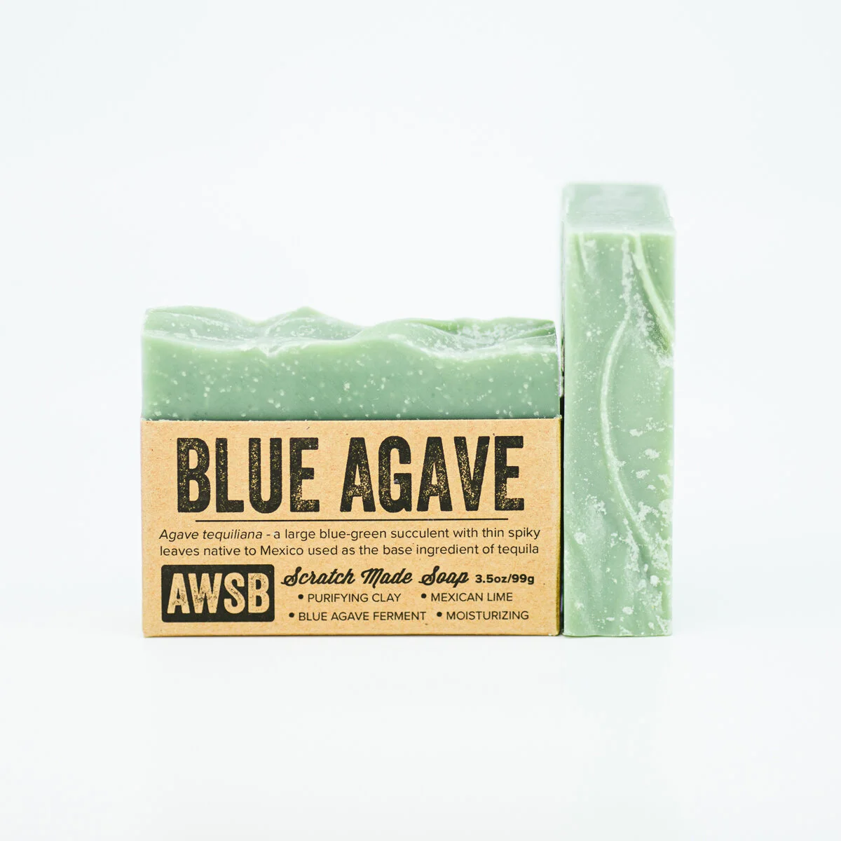 blue green bar soap