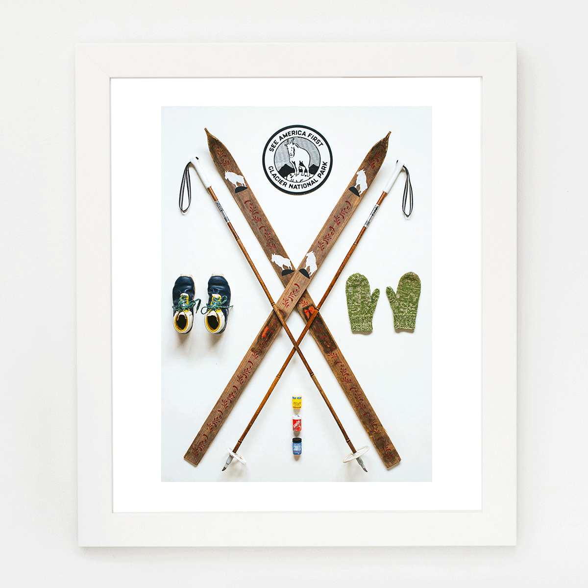 Nordic Skier Art Print
