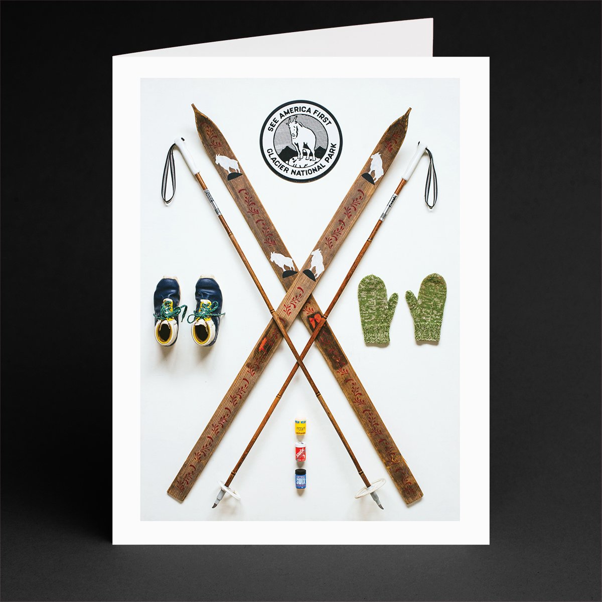 Nordic Skier Note Card