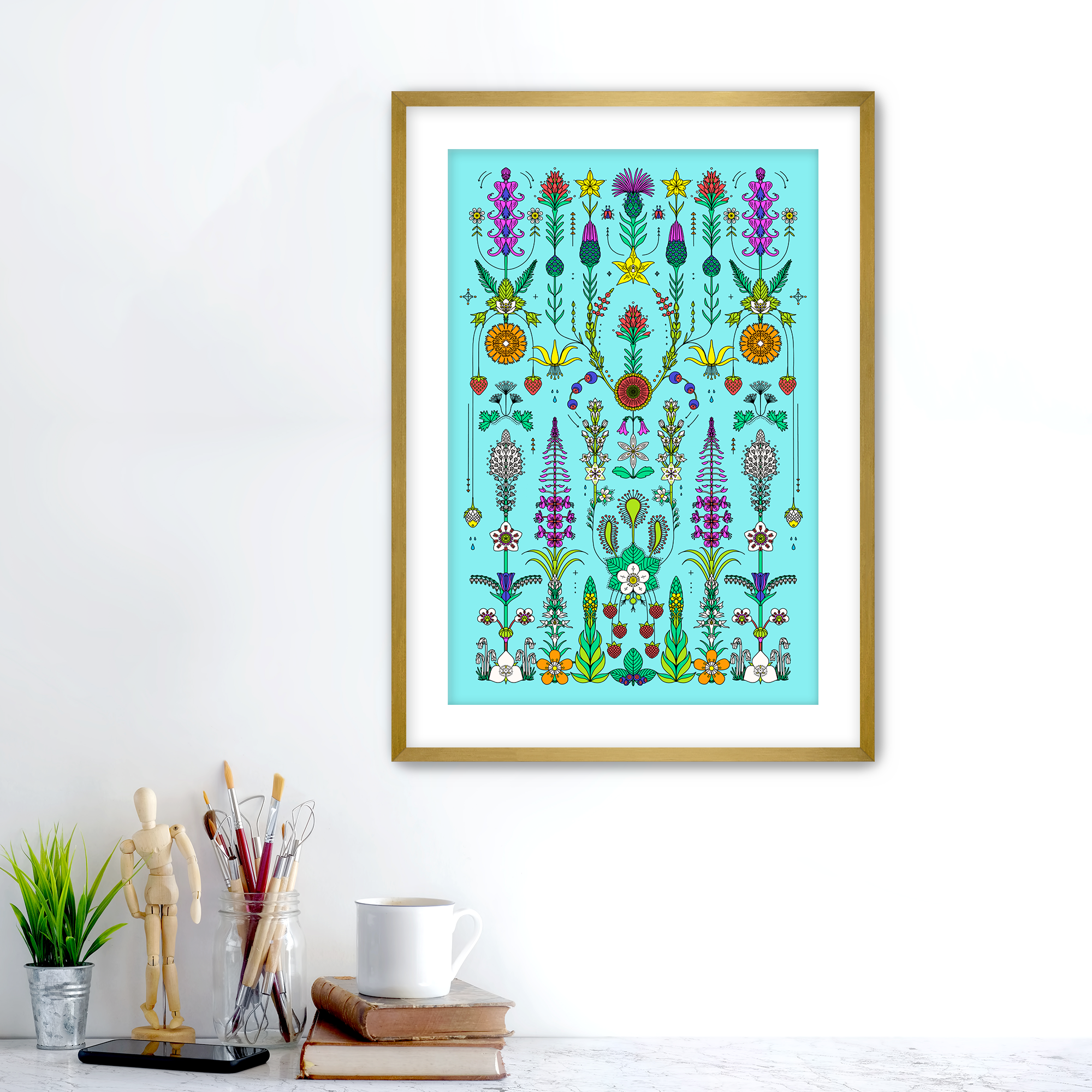 Glacier Wildflowers Fine Art Print