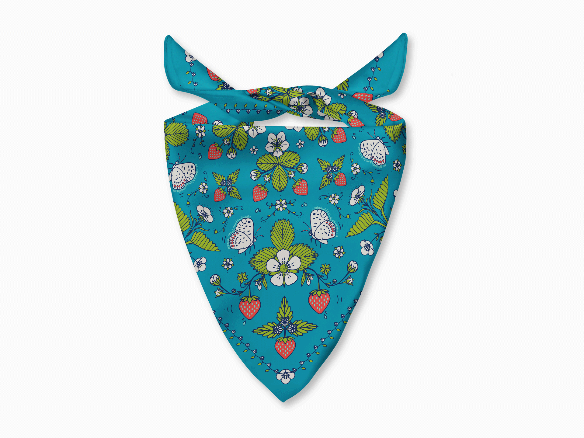 Woodland-Strawberry-Blue-Leaves-Bandana-Field-Guide-Designs-5.png