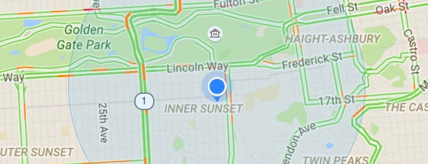 Resolving the My Location “Blue Dot” in Google Maps