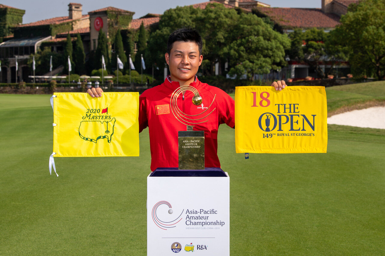 Yuxin Lin of China is bound for the US Masters and The Open Championship next year after again winning the Asia-Pacific Amateur in China.