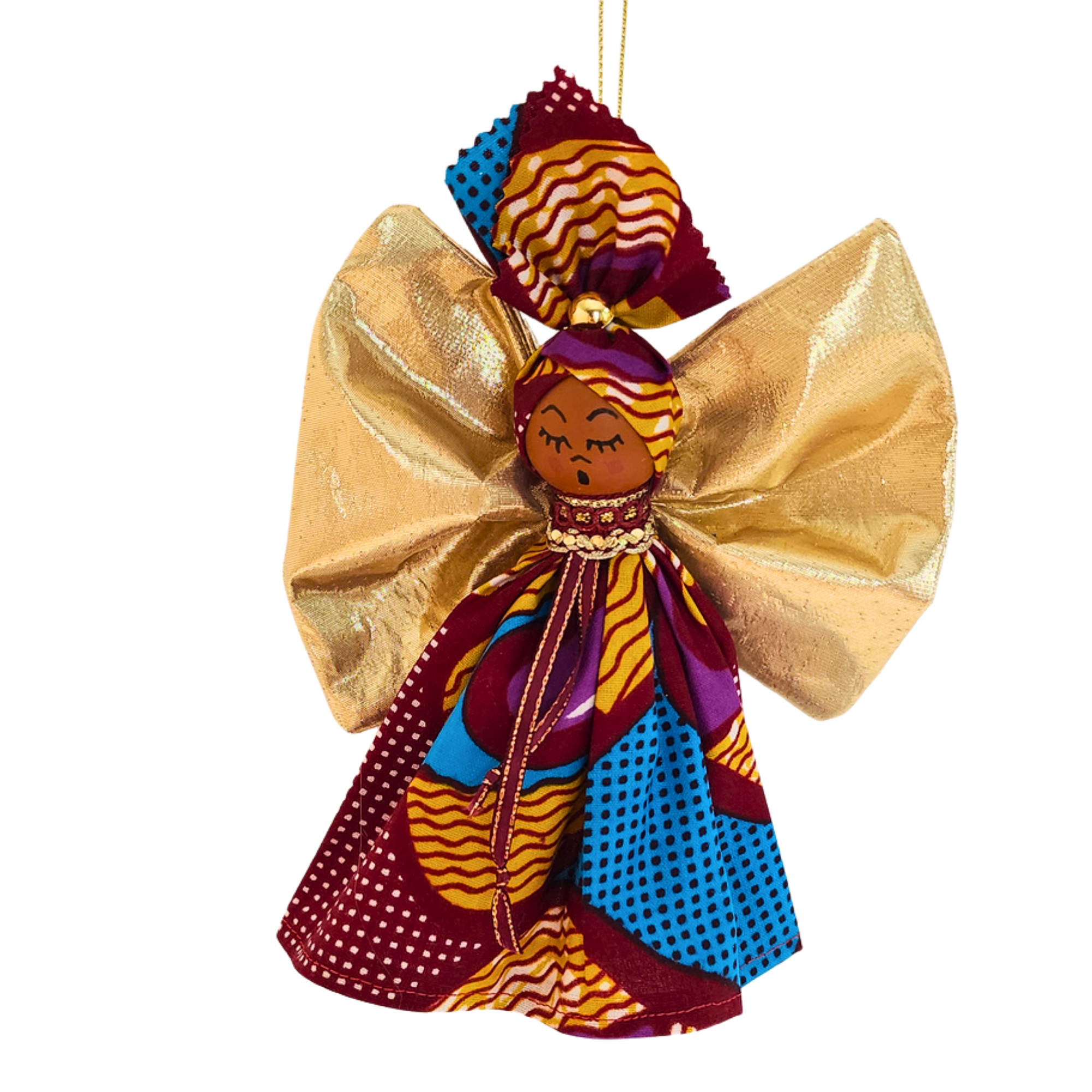 African American Angel Ornament - 865