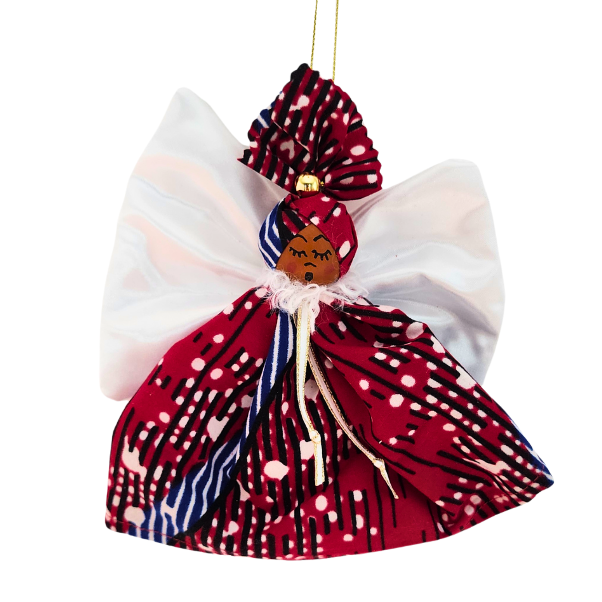 African American Angel Ornament - 863