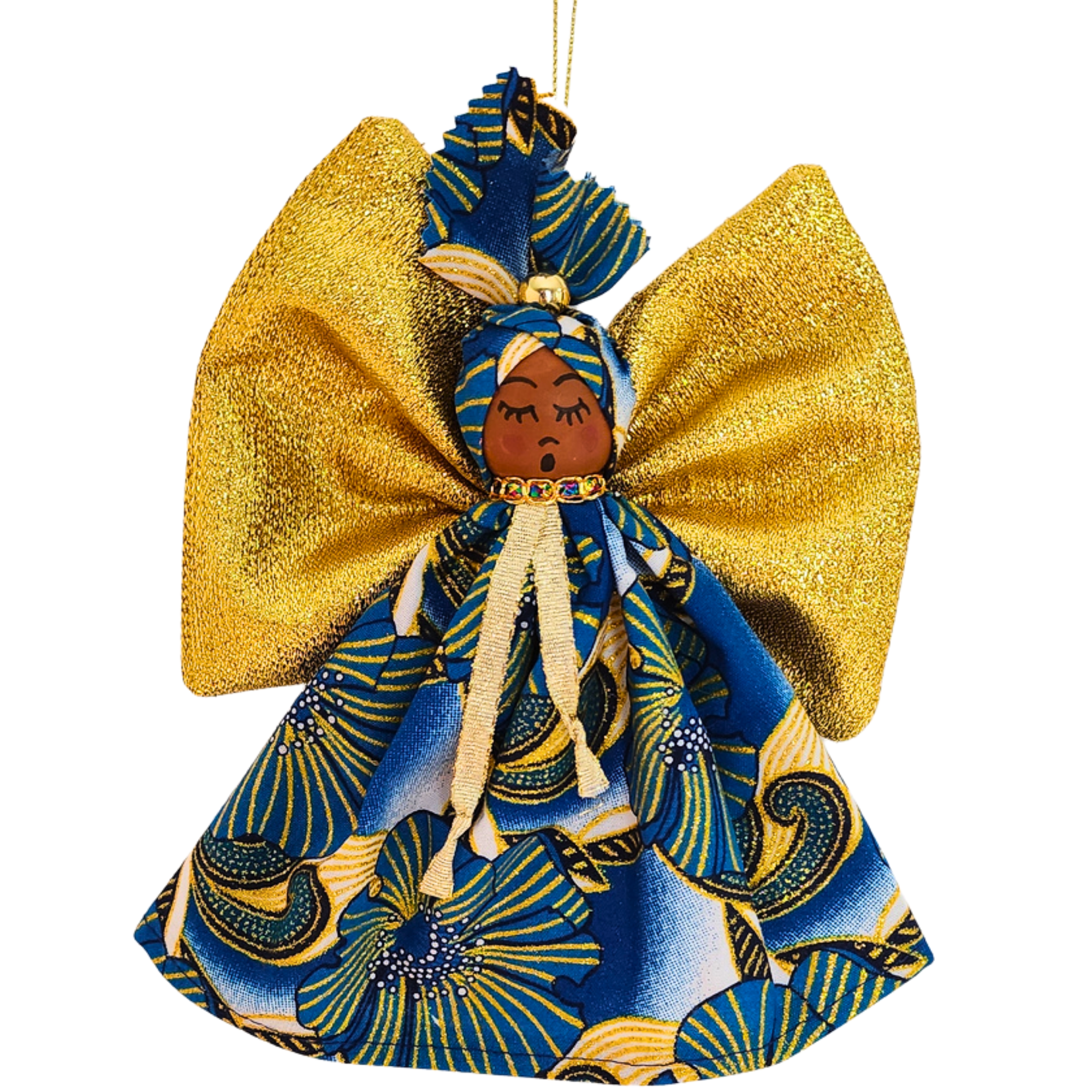 African American Angel Ornament - 869
