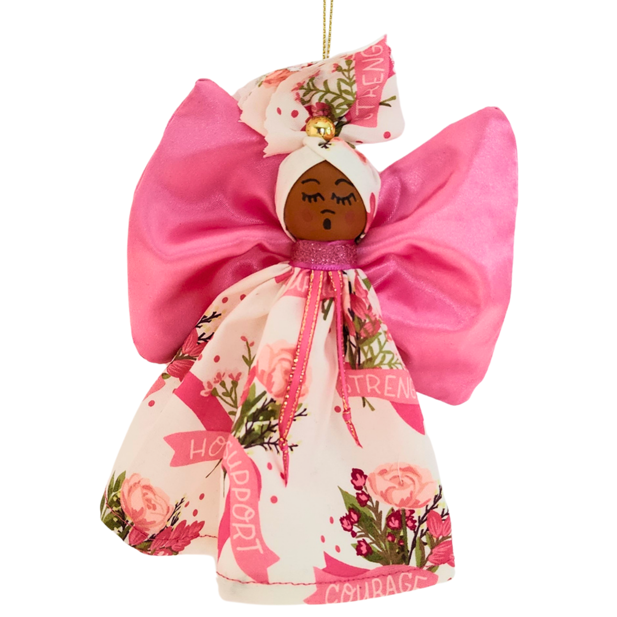 African American Angel Ornament - 870
