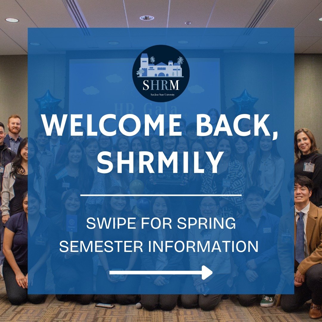 Welcome back, SHRMily! We hope you have had a restful winter break and are ready to spring right into what we have planned for this semester. 💙

Join the SHRMily &ndash; membership applications are now open and available through the link in bio! Ple