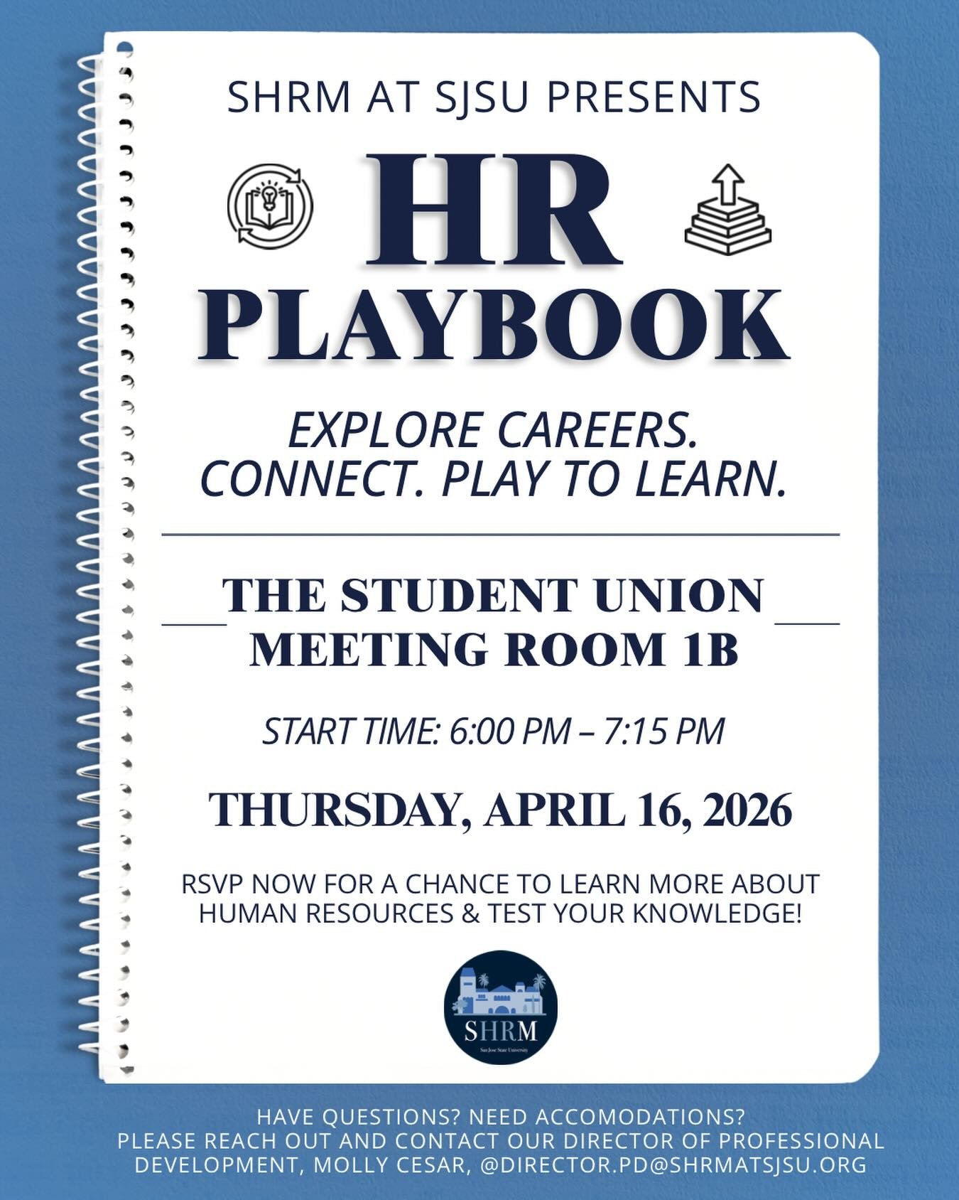 Ready to explore your future in HR? Join us at our HR Playbook event, where you&rsquo;ll learn about different career paths, connect with others, and engage in fun games (with prizes!) to test your knowledge!

This is your chance to learn, grow your 