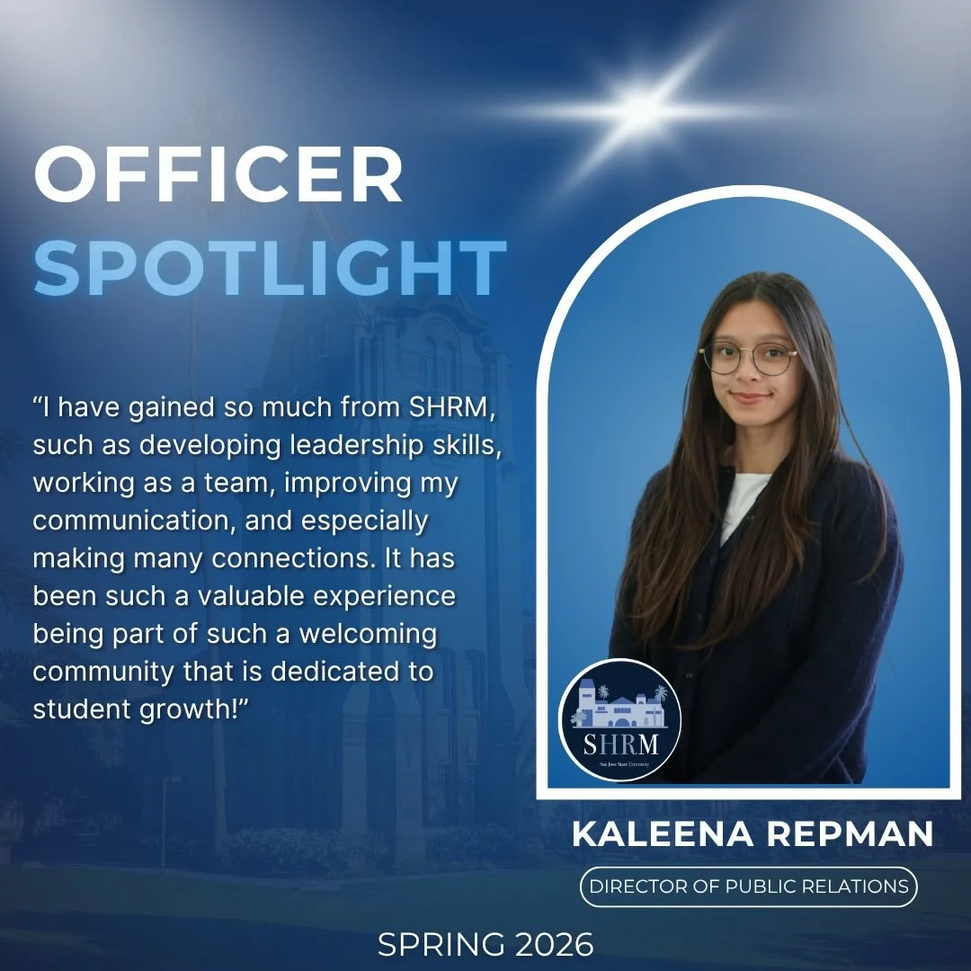 ✨Officer Spotlight Pt. 18✨
We are proud to introduce our Director of Public Relations, Kaleena!

As the Director of Public Relations, Kaleena oversees all strategic marketing efforts, supporting and leadings a small team of officers to ensure all con