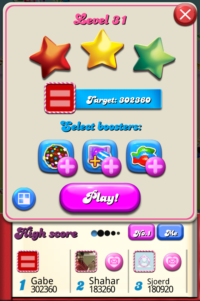 Get more lives in Candy Crush saga — Gabe Mac