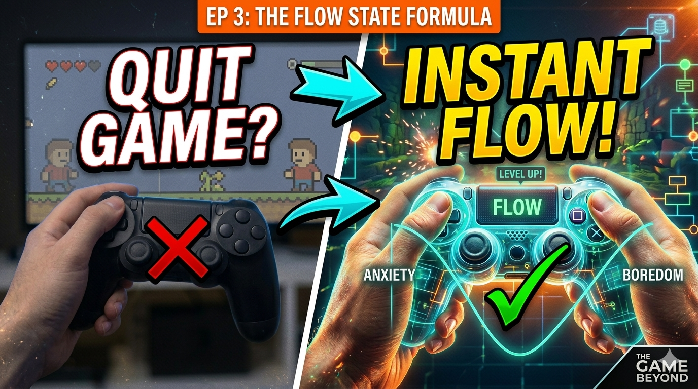 The Science of Flow: Why Players Quit or Stay Hooked - The Game Beyond Podcast S2 E03