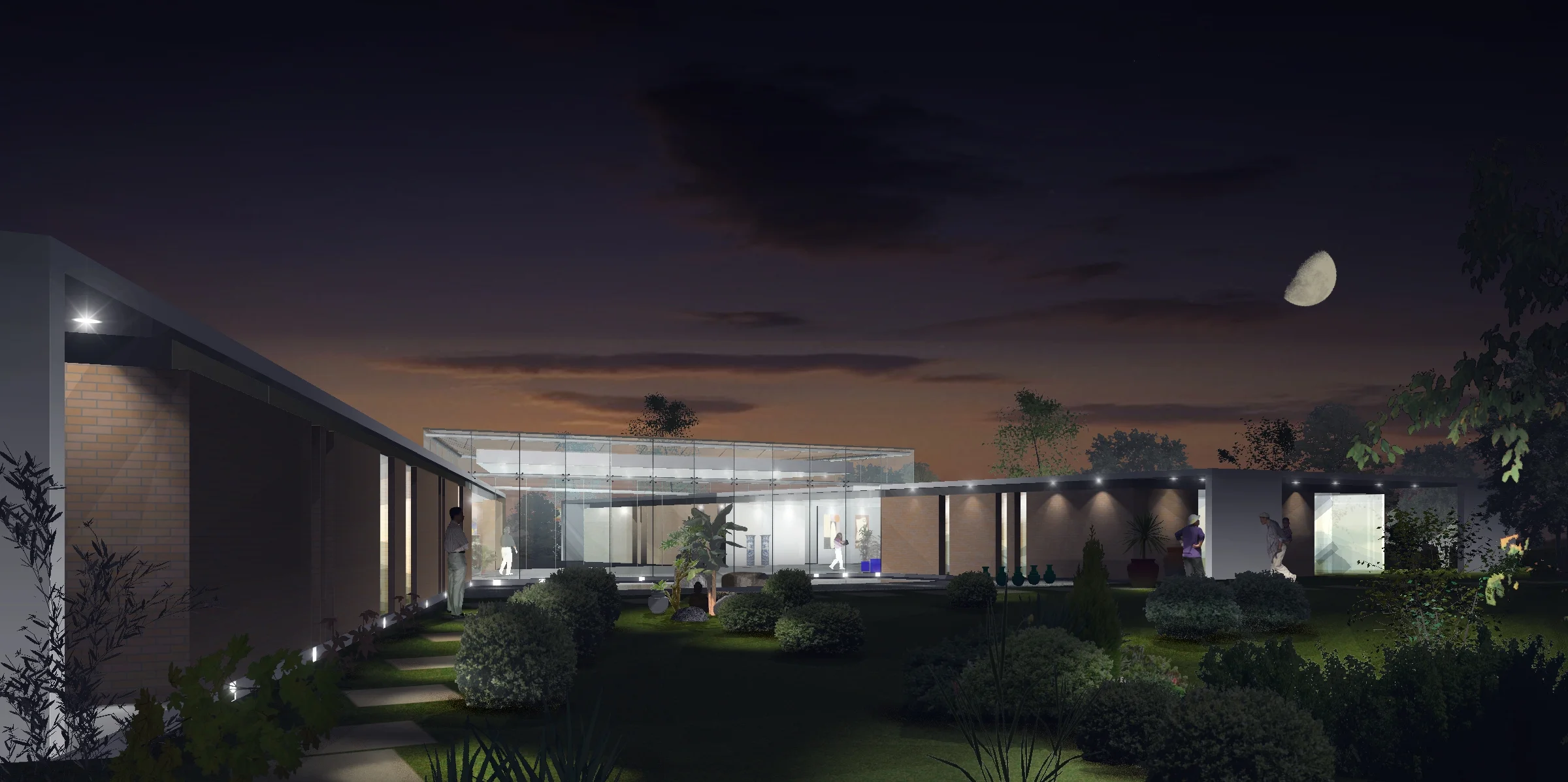 Residence at night
