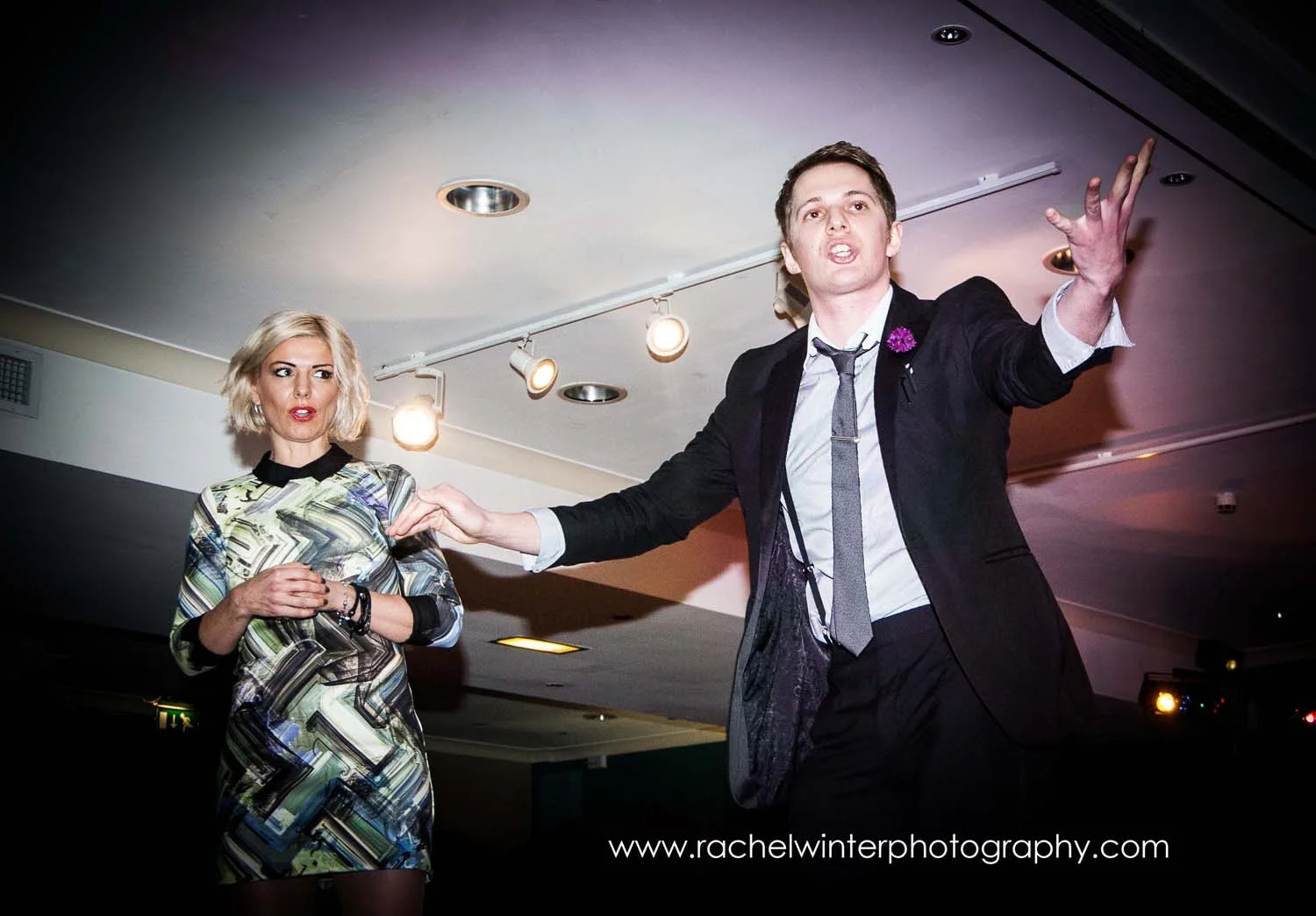 Chris Cook performing magic at the Castle Green Hotel in Kendal