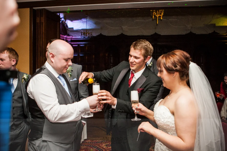 Performing at Becky and Stuart's wedding