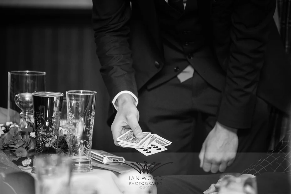 Performing at a corporate event in Leeds