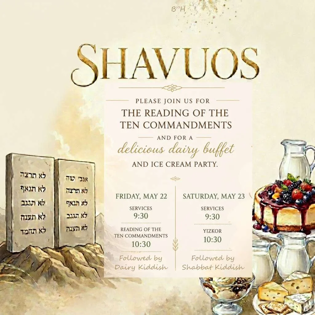Ten Commandments and Dairy Buffet