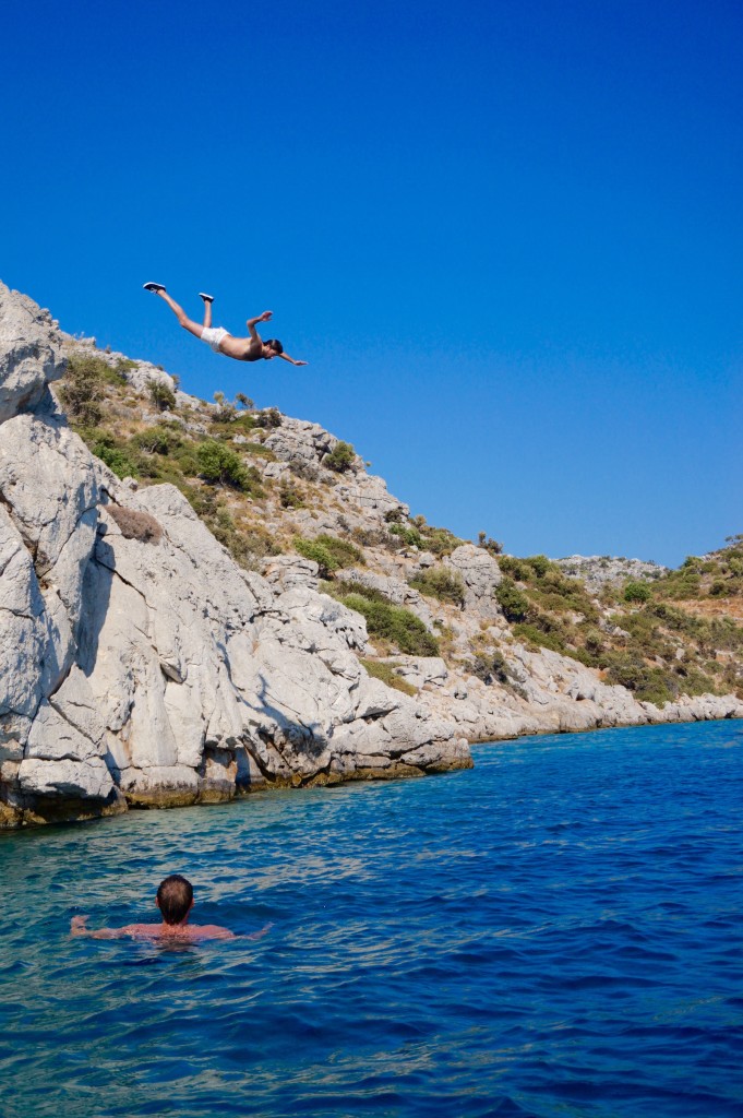 We had a lot of cliff jumping enthusiasts this trip, did you notice?