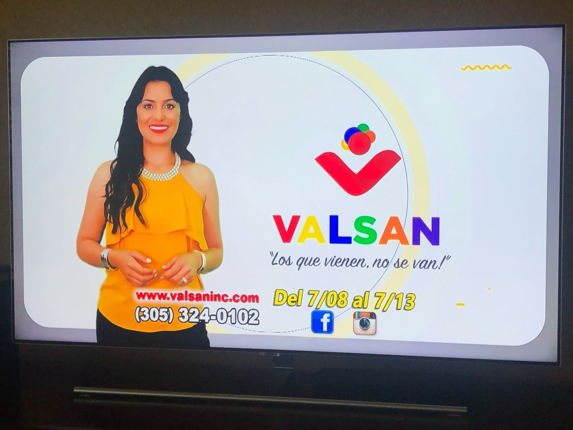  The VALSAN logo appears on all advertising outlets, including paid television ads, catalogue, stickers, indoor directional signage, and soon all the retail locations in South Florida will update their external storefront signage to the new logo.  Lo