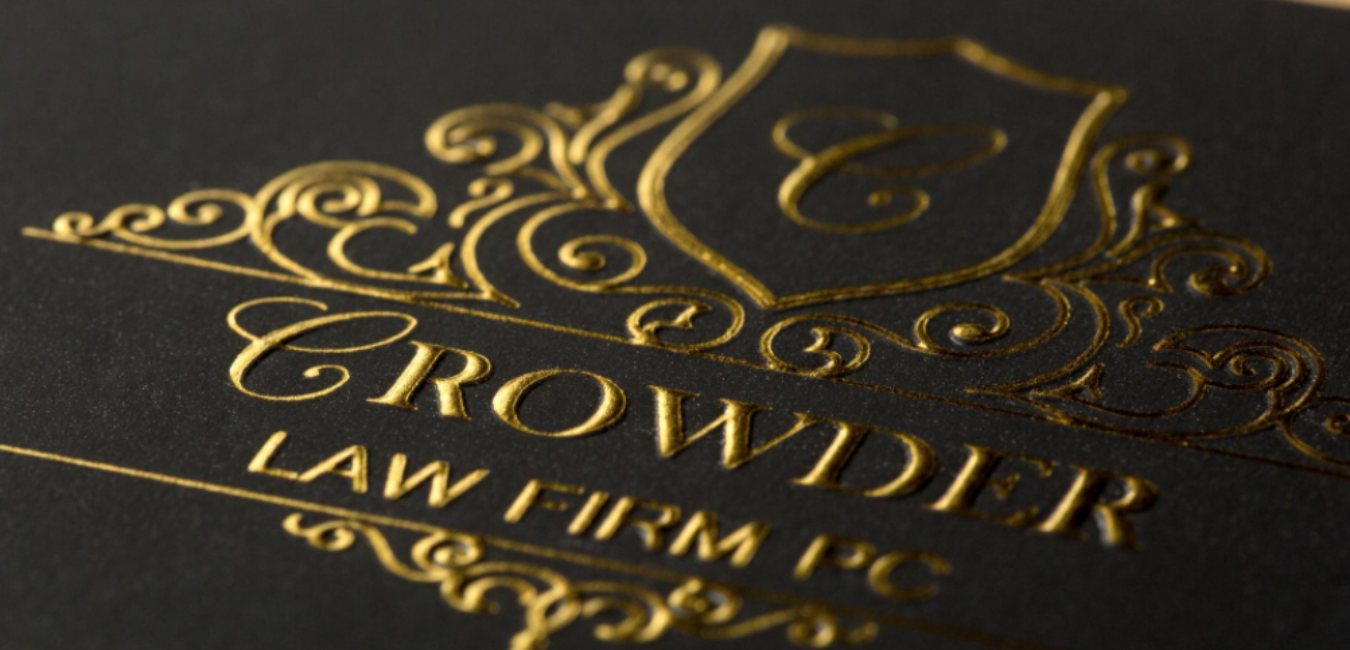 Raised Gold Foil Business Cards