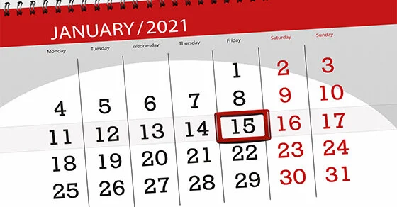The next estimated tax deadline is January 15 if you have to make a payment