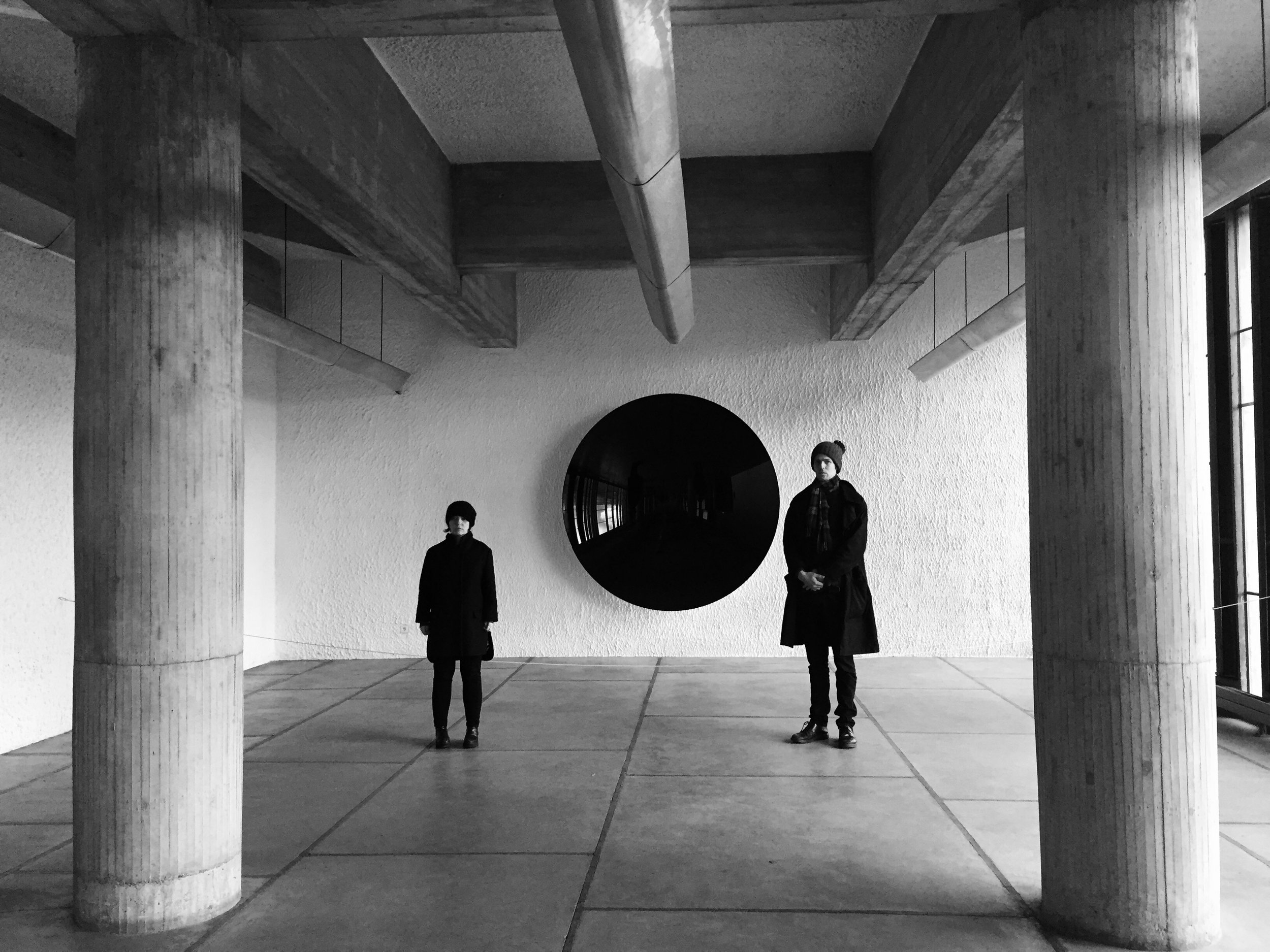 Anish Kapoor at the Le Corbusier-designed Sainte Marie de La Tourette convent, near Lyon (France)
