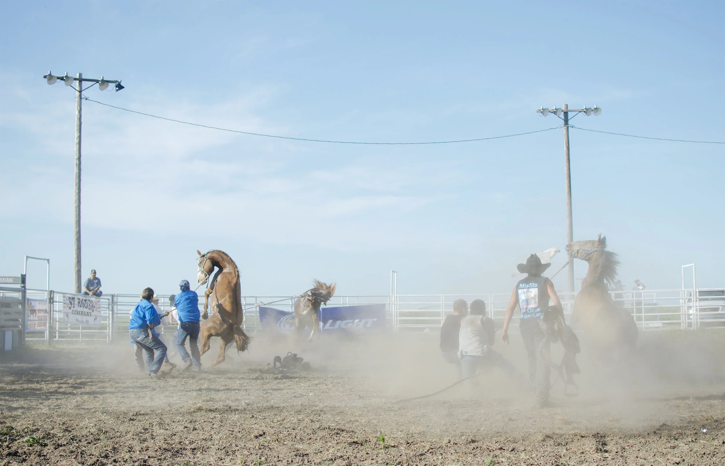 Rodeo, Wild Horse Race. Rosebud.